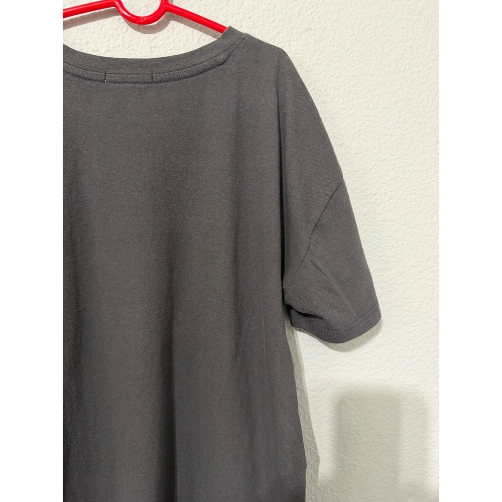 Maurices Womens T-Shirt XS Paris Sport Club Tennis Graphic Charcoal Grey Boxy - Picture 13 of 14